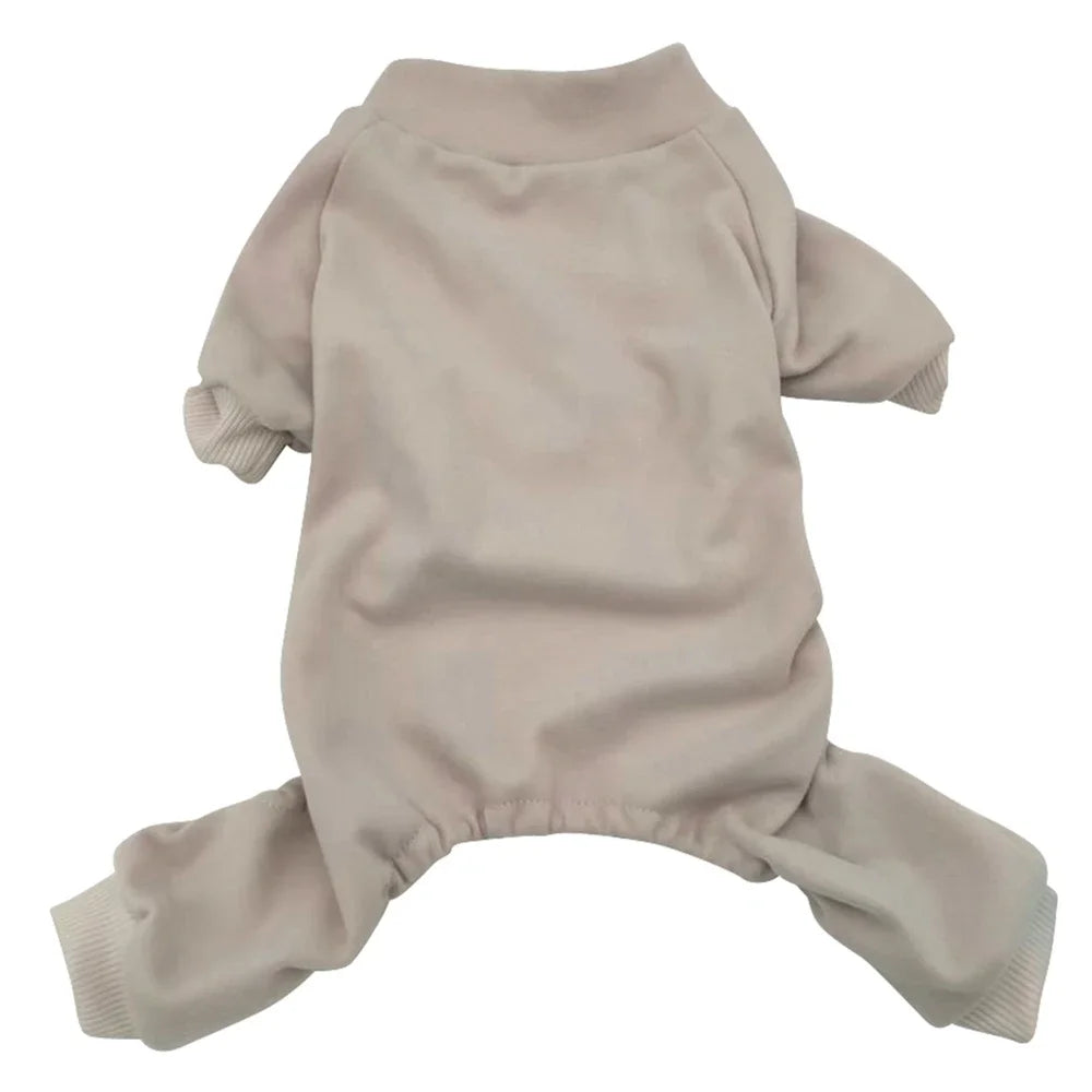 Winter Fleece Pajamas, Pet Clothes For Small Medium Dogs & Cats