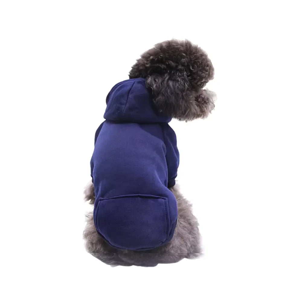 Dog & Cat Hoodie Pet Warm Autumn Winter Coat with Pocket