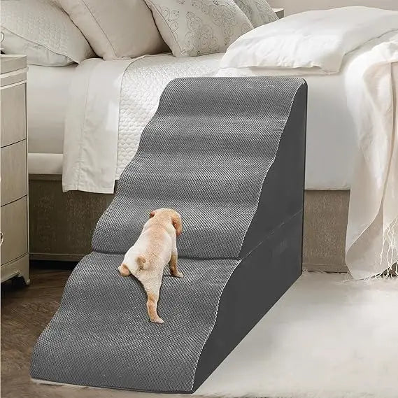 Dog Stairs for High Beds 30-36 inches Tall, 6-Step Pet Stairs/Steps for Small Large Dogs