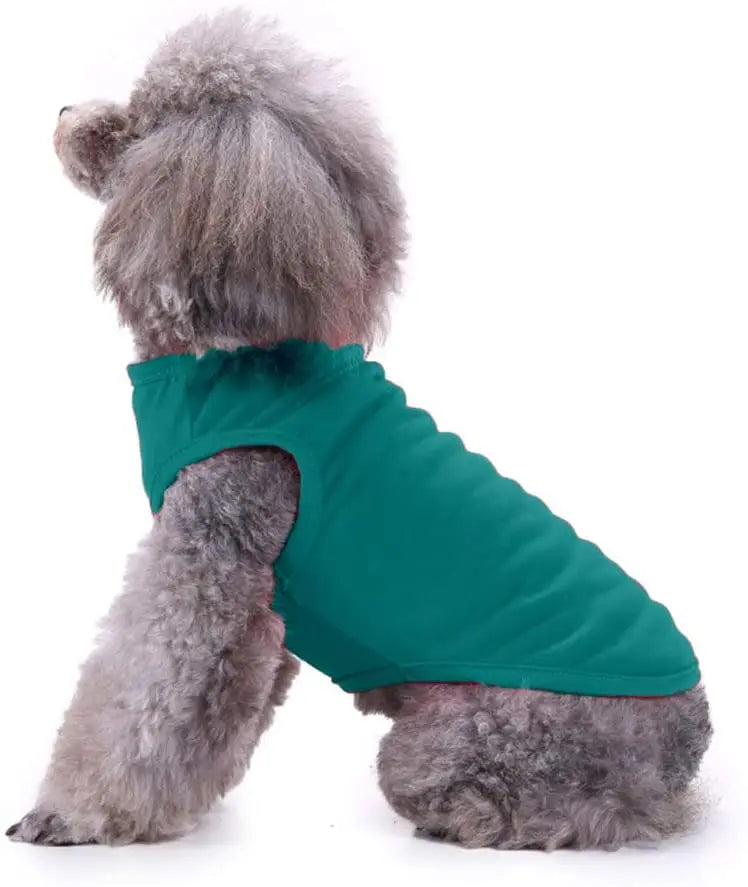 Dog Shirt Clothes, Spring Summer T Shirt Apparel Soft Blank Shirts Clothes For Extra Small - Extra Large Size Dogs