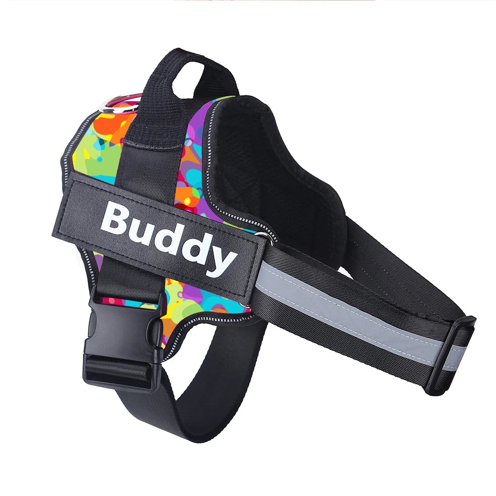 Personalized Dog Harness, NO PULL, Reflective, Breathable Harness Vest For Small - Large Dogs