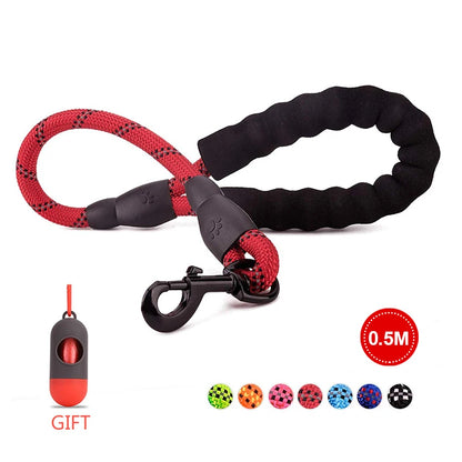 Pet Leash Reflective Strong Dog Leash 1.5M Long with Comfortable Padded Handle