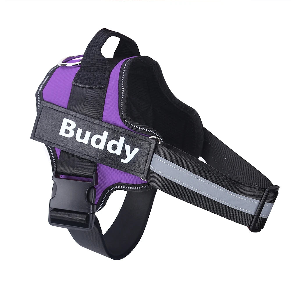 Personalized Dog Harness, NO PULL, Reflective, Breathable Harness Vest For Small - Large Dogs