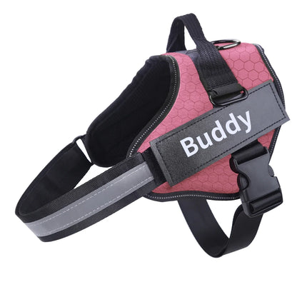 Personalized Dog Harness NO PULL, Reflective Adjustable, ID custom Dog Harness Vest for Small Large Dogs