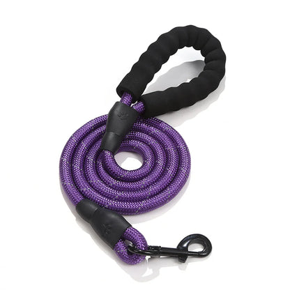 Pet Leash Reflective Strong Dog Leash 1.5M Long with Comfortable Padded Handle