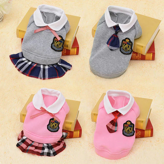 Couple Pet Dog/Cat Clothes Pet Uniform Clothing for Small - Medium Dogs