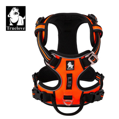 Reflective Nylon Dog Harness, No Pull Adjustable Medium & Large Dogs