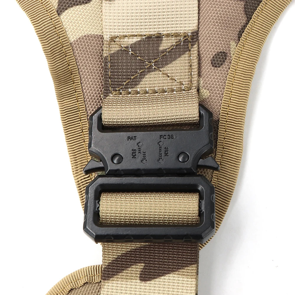 Tactical Dog Harness Leash Set for Large Dogs, Military Harnesses for Training Walking Hunting