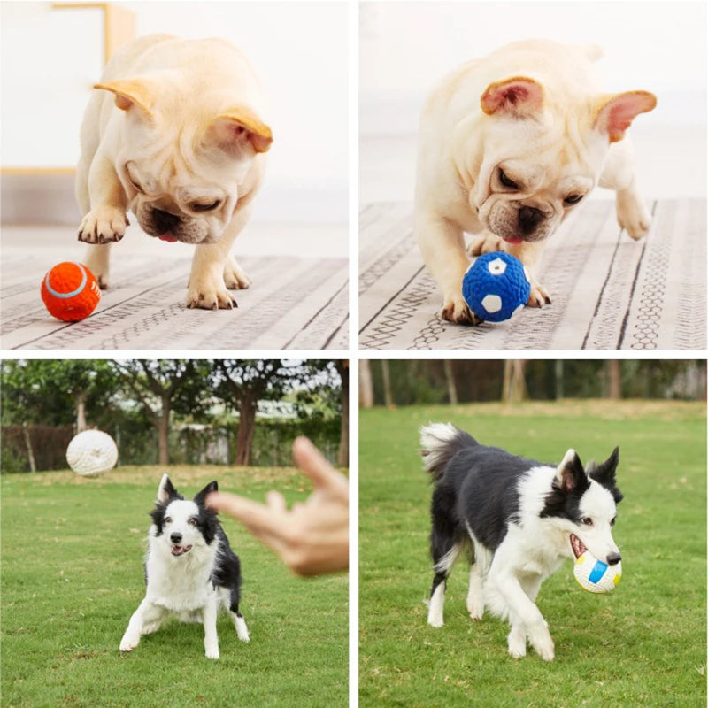 Soft Pet Ball Squeaky Toys For Small - Large Dogs, Latex, Tooth Cleaning Training Toys