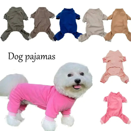 Winter Fleece Pajamas, Pet Clothes For Small Medium Dogs & Cats