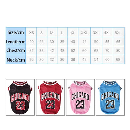 Summer Mesh Sport Dog Jersey, Breathable Pet T-Shirt, Lightweight & Comfortable