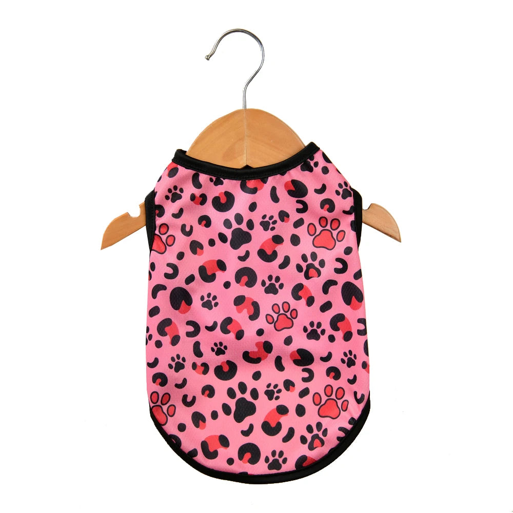 Summer Clothes Breathable Vest For Small Dogs & Cats Costume, Beach Style Fashion T-shirt