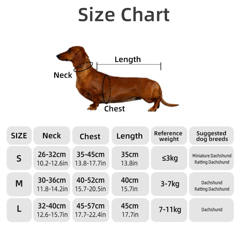 Winter Dog Coat for Small Short-Leg Dogs