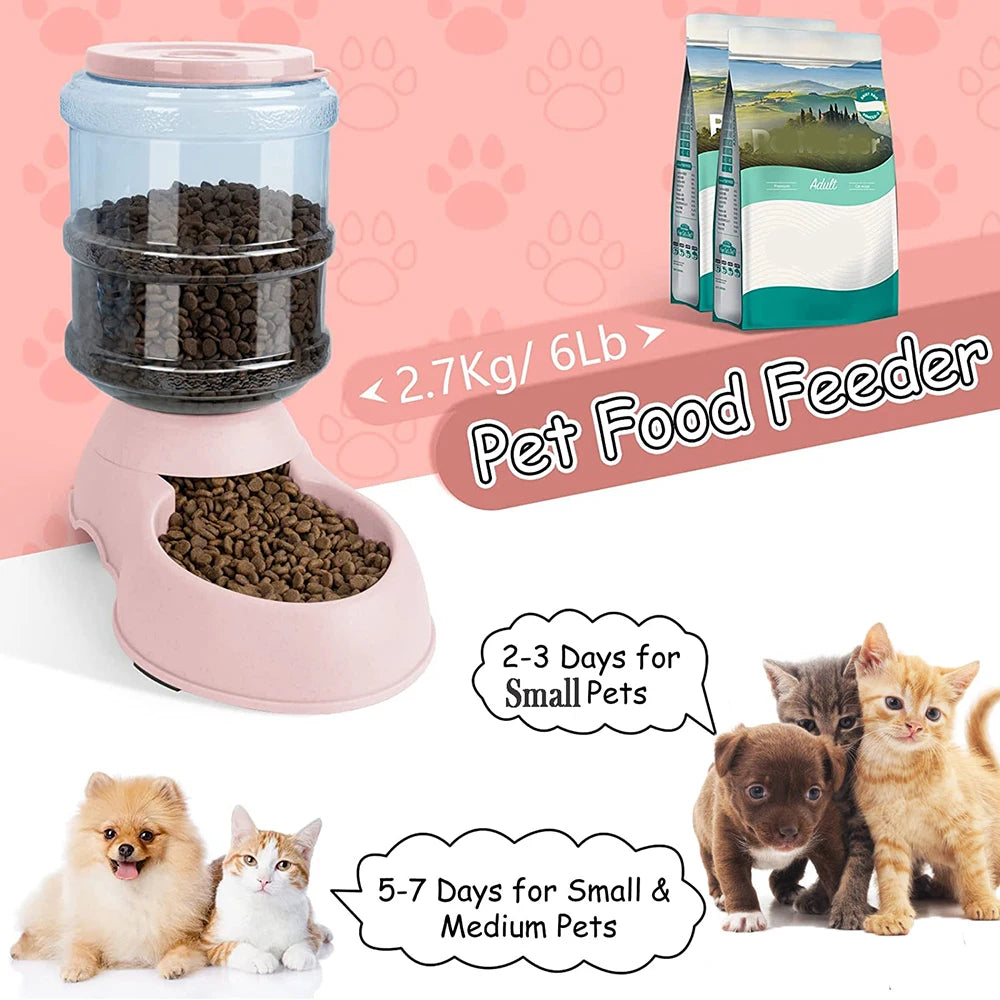 Automatic Water Dispenser Large Capacity Pet Feeder Dog Food, Dog & Cat Feeder, Drinking Bowl