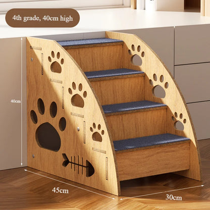 Dog ladder, detachable, with non-slip base. Suitable for small and medium-sized dogs, can be used indoors and outdoors.