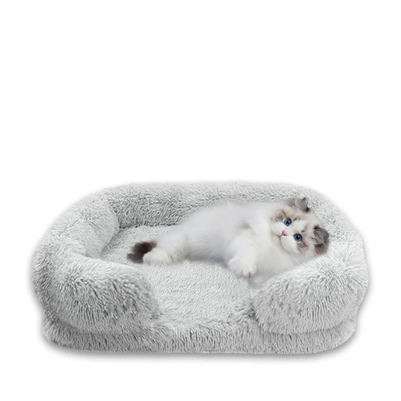 Thickened orthopedic dog bed for large dogs - egg sponge, easy to remove and wash plush cover