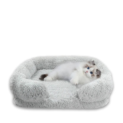 Thickened orthopedic dog bed for large dogs - egg sponge, easy to remove and wash plush cover