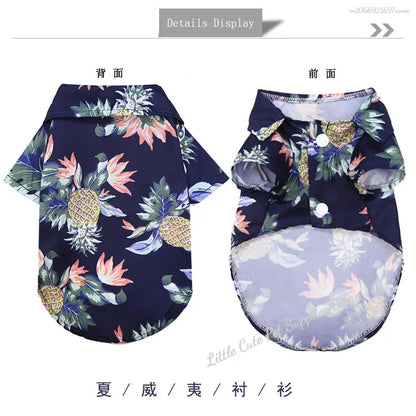 Hawaiian Pineapple Pet Shirt - Vest for Dogs & Cats, XS - XXL