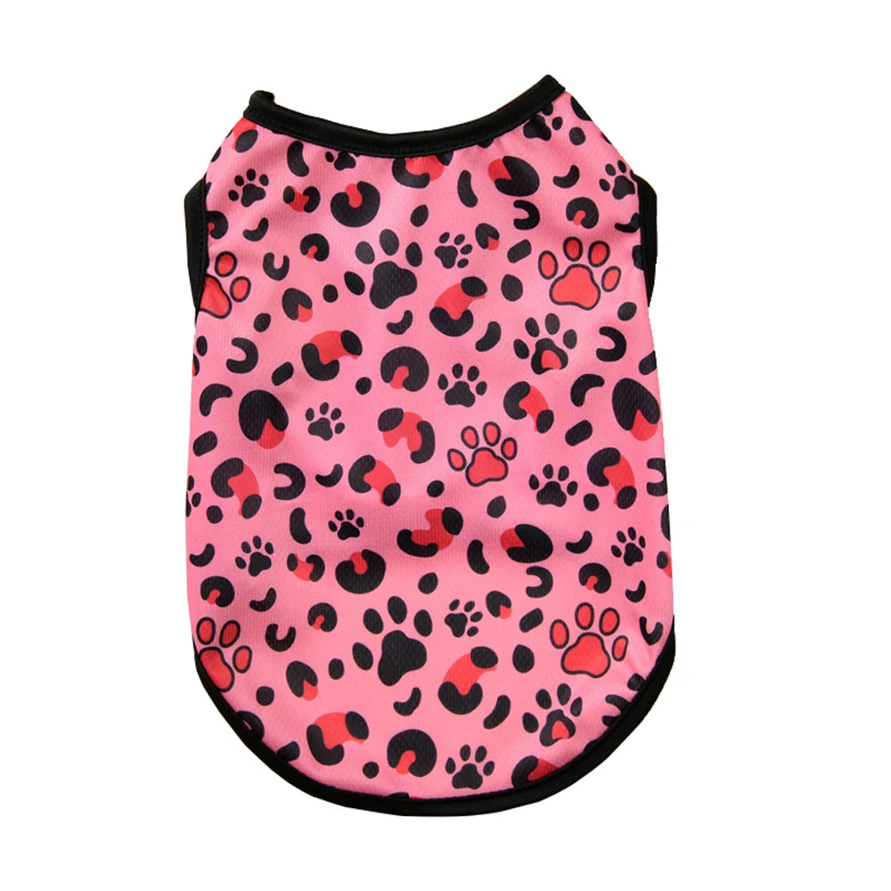 Summer Clothes Breathable Vest For Small Dogs & Cats Costume, Beach Style Fashion T-shirt