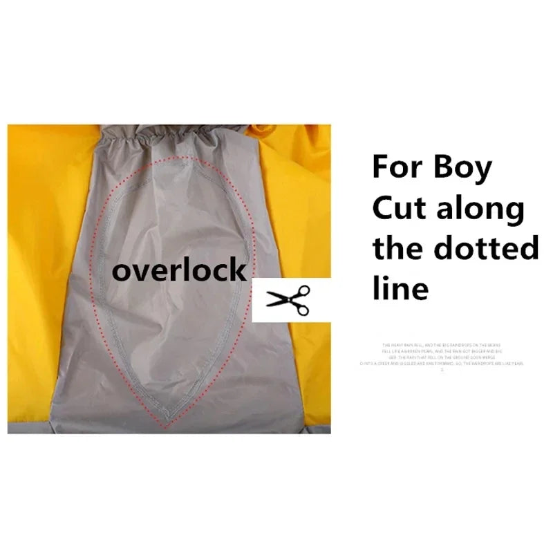 Medium - Large Dog Raincoat, Waterproof, Four Corner Hooded Jacket Poncho