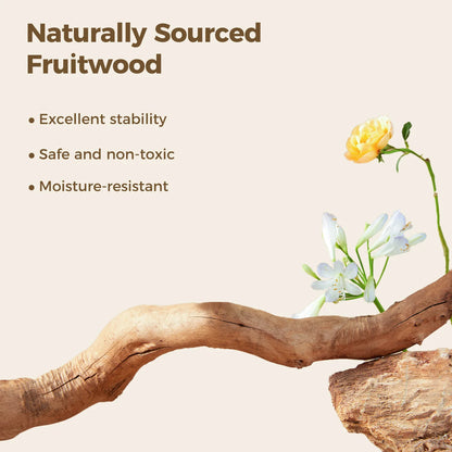 Solid Wood Cat Tree Modern Cat Tower with Spacious Cat Condo,Flower Perches,Fun Pompoms