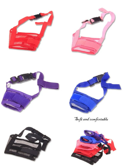 Anti Barking Dog Muzzle For Small - Large Dogs Adjustable Mesh, Breathable