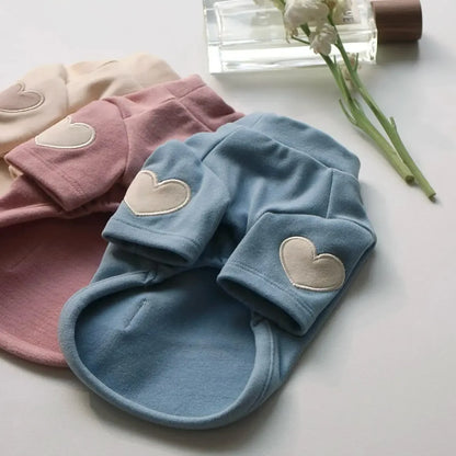 Love Winter Warm Pet Dog Clothes, Base Shirt Cute Teddy Bear