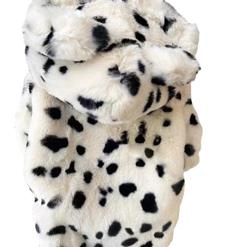 Zippered Thickened Dog Hoodie - Breathable Warm Cotton Coat for Small Breed Pets