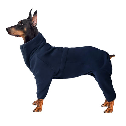 Dog Clothes Soft Fleece Pullover Pajamas For Small, Medium & Large Dogs, Warm Winter Coat