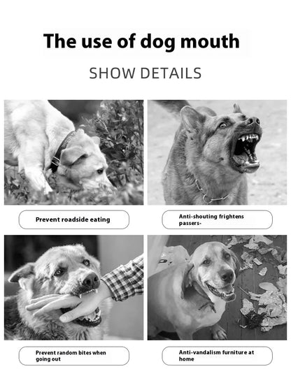 Comfortable Breathable Adjustable Dog Muzzle Anti-Bite, Anti-Eating Pet Muzzle for Small - Large Dogs, Allows Drinking