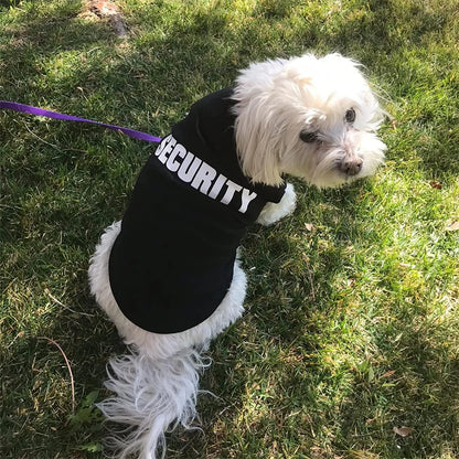 "Security" Clothing for Dogs Summer Pet Clothes Vest for Dogs or Cats, Low Price Pets T-shirt Costume