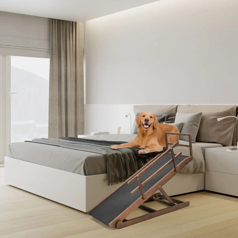 Dog Ramp For Bed Car Couch Truck Folding Pet Ramp Stairs Suit Small & Large Dog