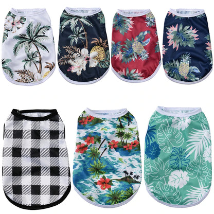 Summer Clothes Breathable Vest For Small Dogs & Cats Costume, Beach Style Fashion T-shirt
