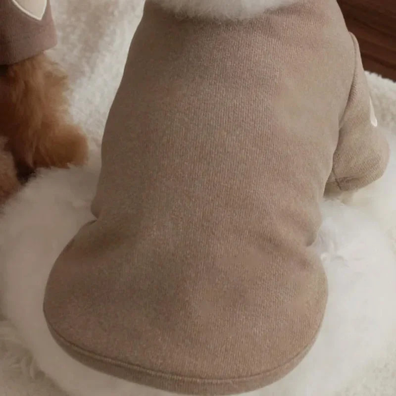 Love Winter Warm Pet Dog Clothes, Base Shirt Cute Teddy Bear