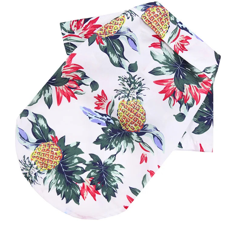 Hawaiian Pineapple Pet Shirt - Vest for Dogs & Cats, XS - XXL