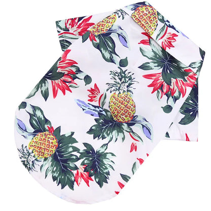 Hawaiian Pineapple Pet Shirt - Vest for Dogs & Cats, XS - XXL