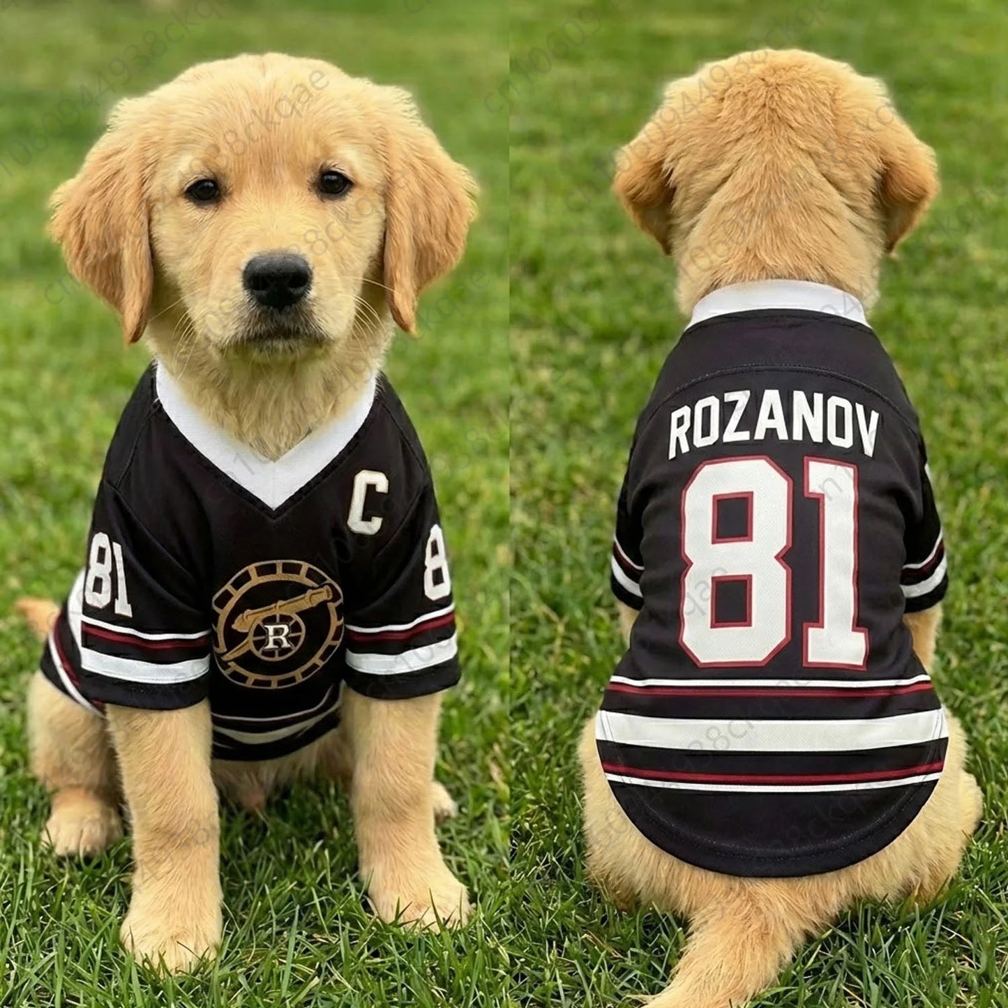 Rozanov 81 Dog Jersey Heated Rivalry Pet Shirt Boston Raiders Hockey Vest Puppy