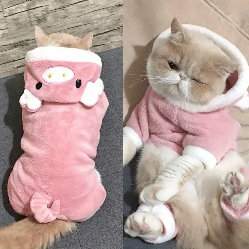 Soft Warm Fleece Dogs Jumpsuits/Hoodies Pet Clothing for Small Dogs or Cats