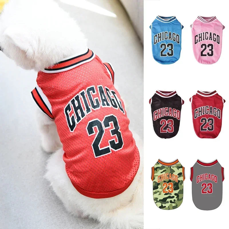 Summer Mesh Sport Dog Jersey, Breathable Pet T-Shirt, Lightweight & Comfortable
