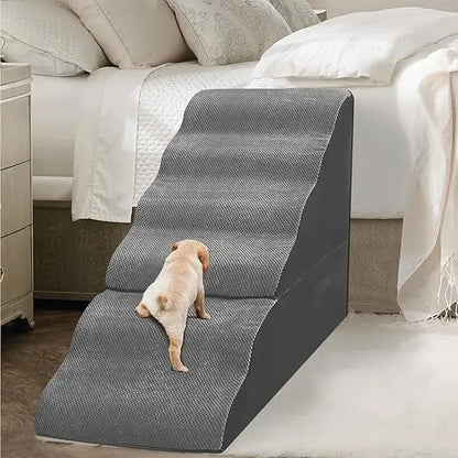 Dog Stairs for High Beds 30-36 inches Tall, 6-Step Pet Stairs/Steps for Small Large Dogs