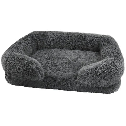 Thickened orthopedic dog bed for large dogs - egg sponge, easy to remove and wash plush cover