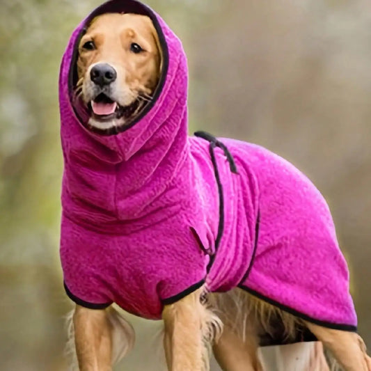 Dog Winter Fleece Jumper, Warm Lining Adjustable
