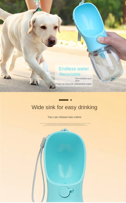 Portable Dog & Cat Water Bottle with Storage Food and Water Container for Travel