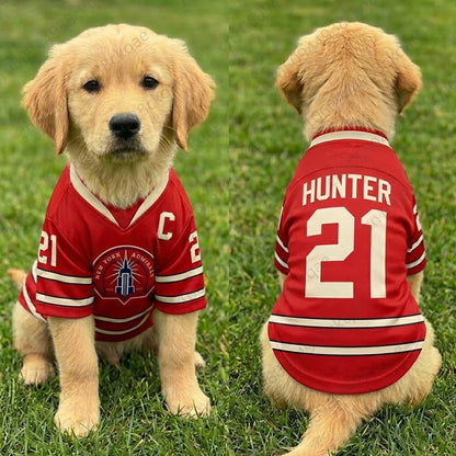 Rozanov 81 Dog Jersey Heated Rivalry Pet Shirt Boston Raiders Hockey Vest Puppy