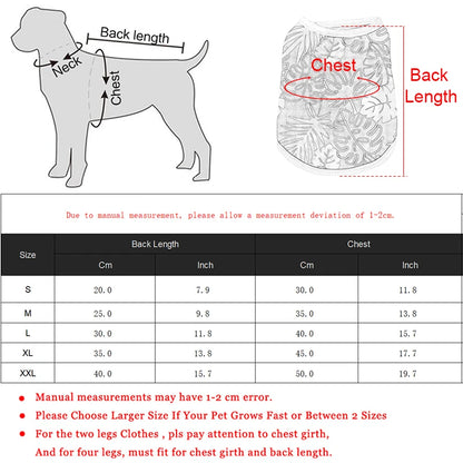 Summer Clothes Breathable Vest For Small Dogs & Cats Costume, Beach Style Fashion T-shirt