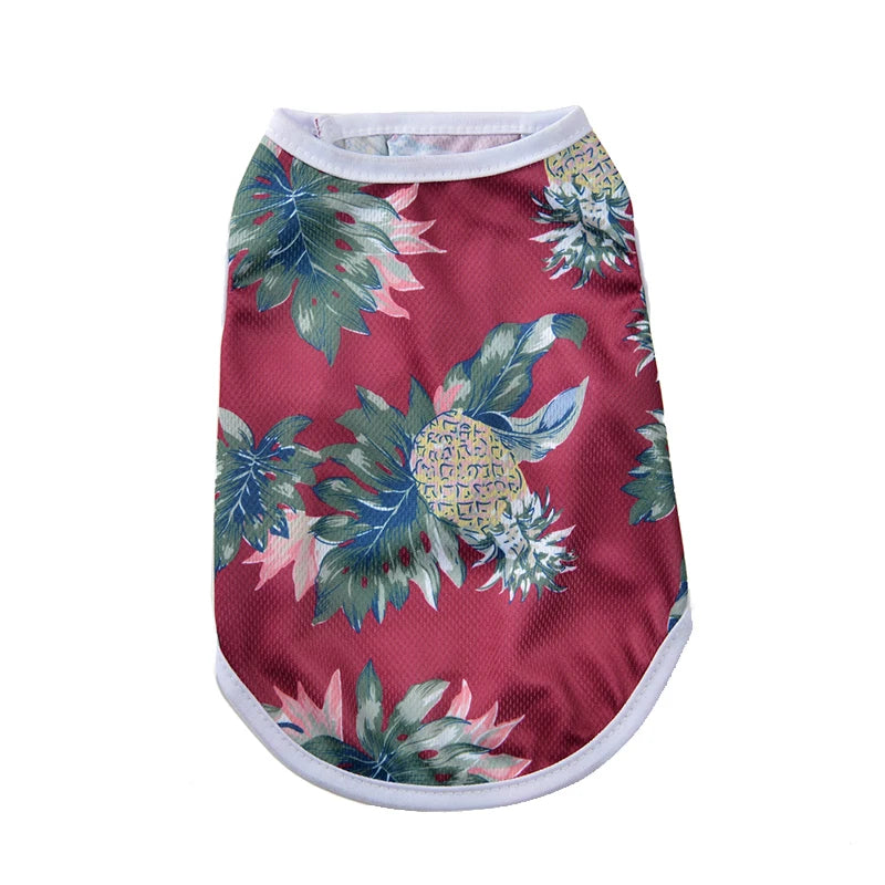 Summer Clothes Breathable Vest For Small Dogs & Cats Costume, Beach Style Fashion T-shirt