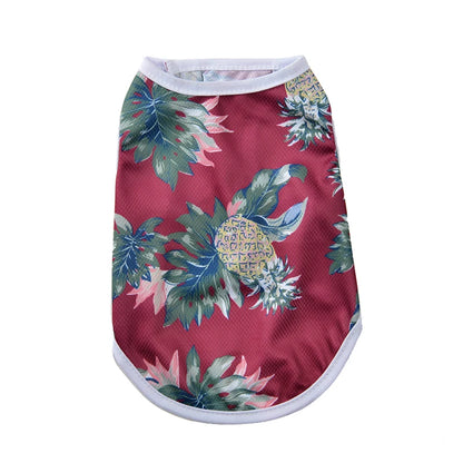 Summer Clothes Breathable Vest For Small Dogs & Cats Costume, Beach Style Fashion T-shirt