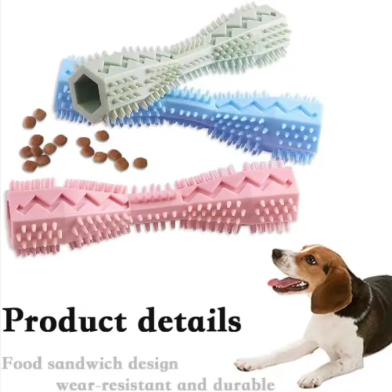 Dog Teething Toy, Teeth Cleaner & Chew Stick, Leak-Proof