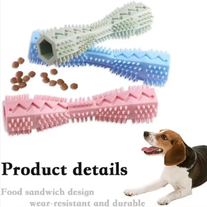 Dog Teething Toy, Teeth Cleaner & Chew Stick, Leak-Proof