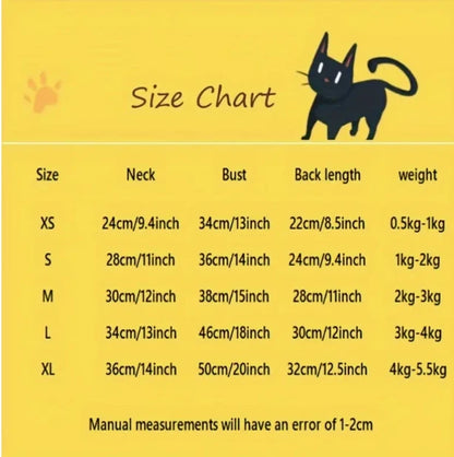 Cat clothes, warm lamb wool vest, autumn and winter pet winter clothes